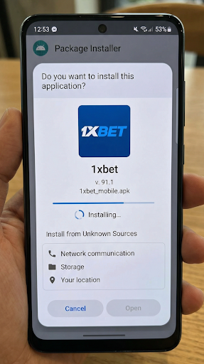 1xBet APK install Android